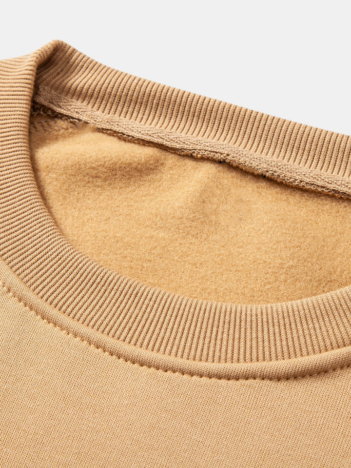 Basic Crew Neck Sweatshirt & Jogger Pants