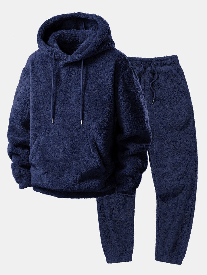 Basic Teddy Hoodie & Teddy Jogger Pants