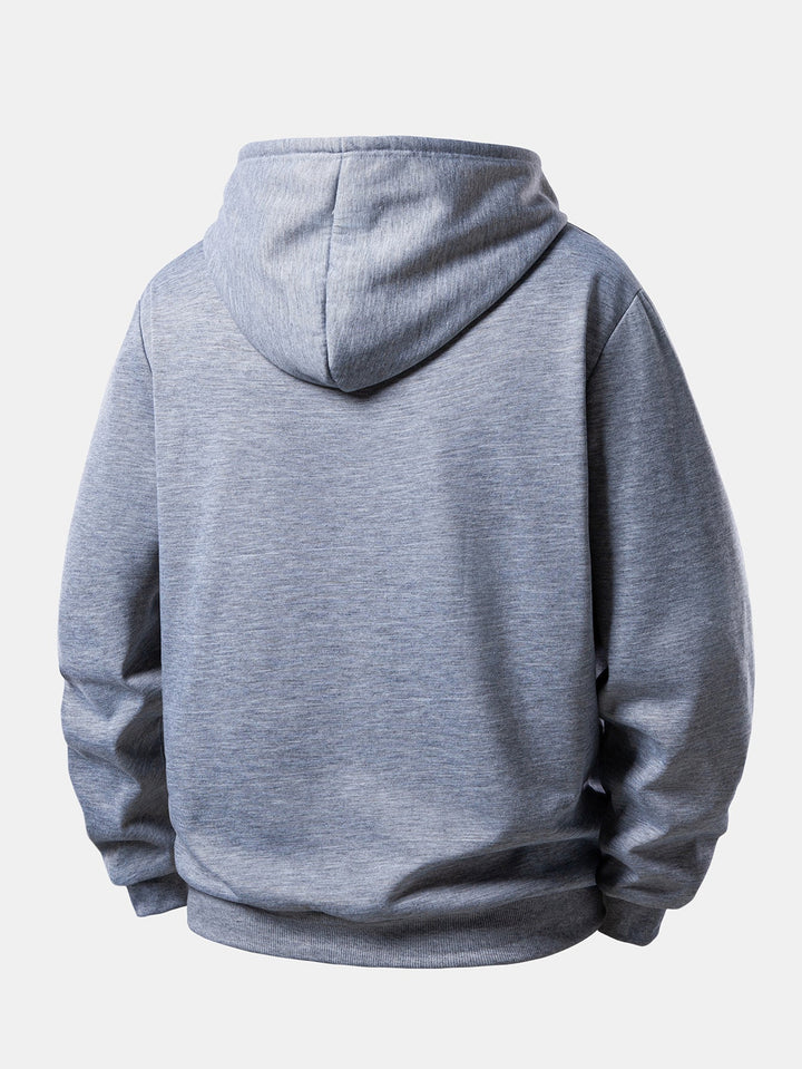 Colorful Light Black Cat Print Teddy Lined Hoodie