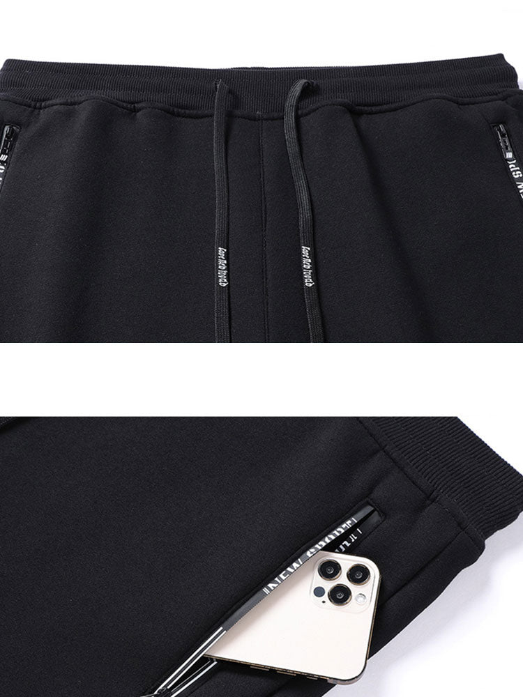 Warm Fleece-Lined Jogger Pants