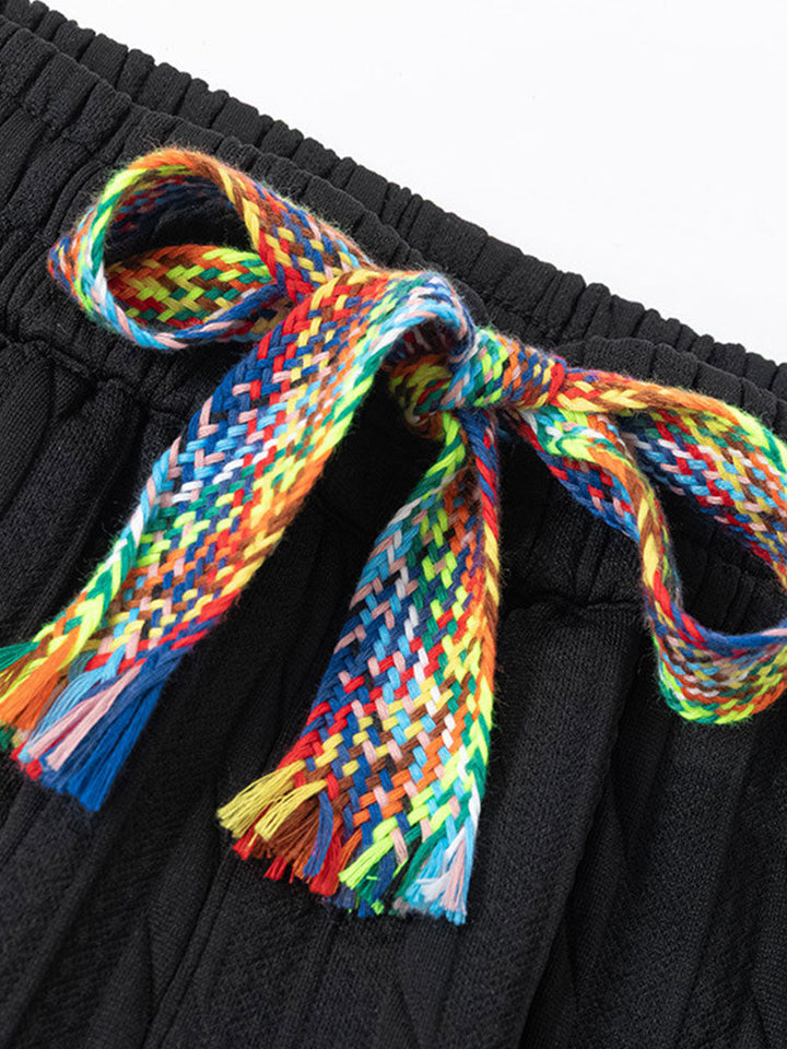 Twisted Jacquard Straight Leg Pants