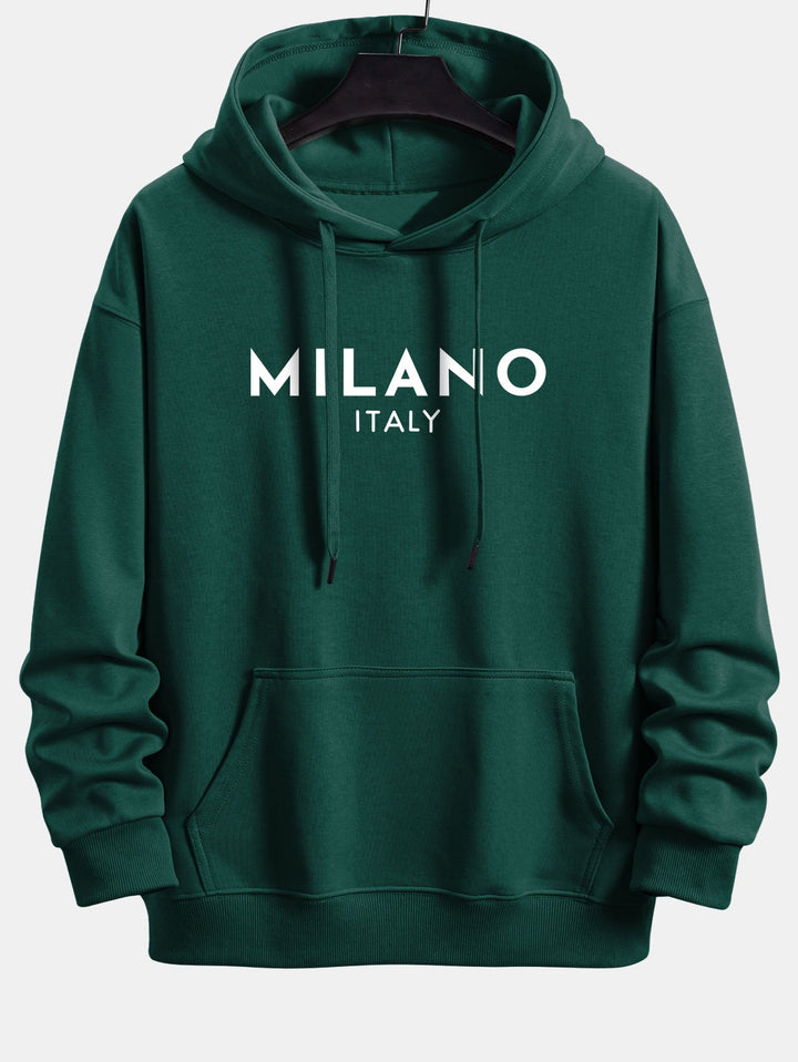 Milano Print Relax Fit Hoodie