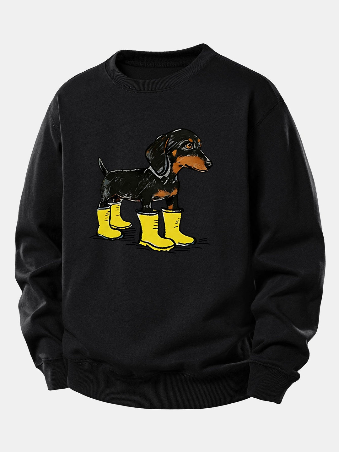 Boots Dachshund Print Relax Fit Sweatshirt