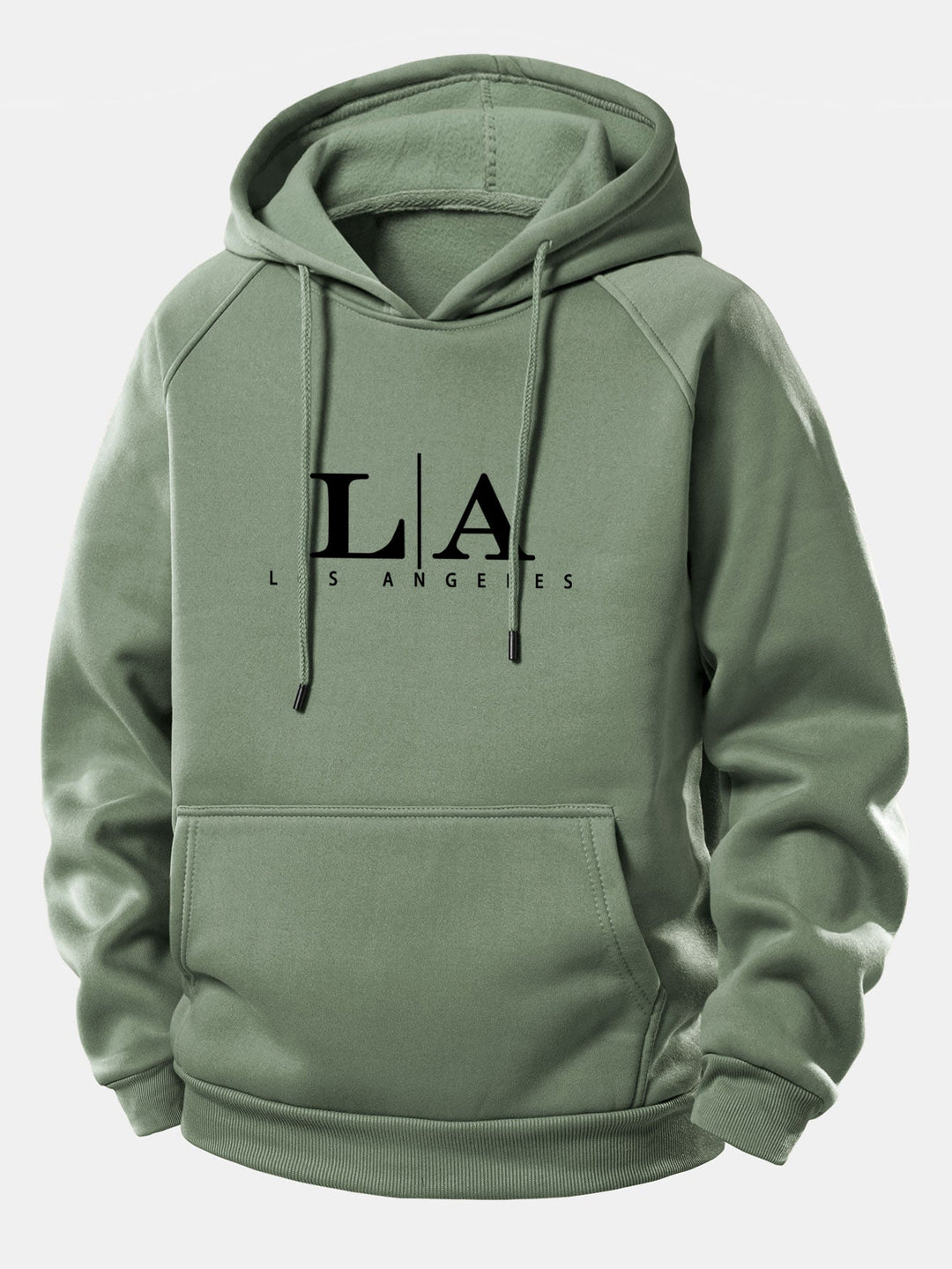 Los Angeles Print Drawstring Hoodie