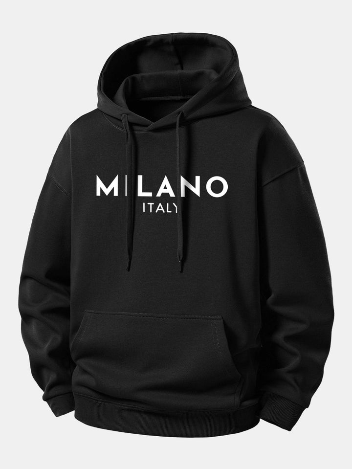 Milano Print Relax Fit Hoodie