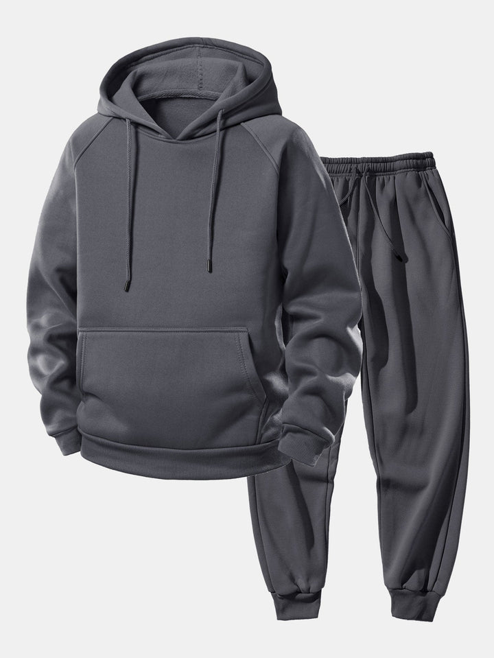 Basic Raglan Hoodies & Jogger Pants