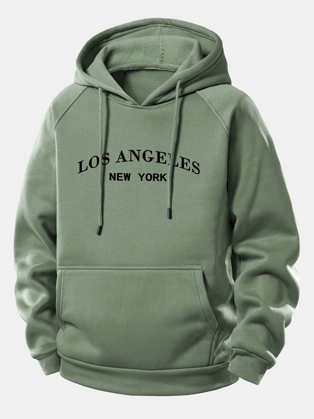 Los Angeles Print Drawstring Hoodie