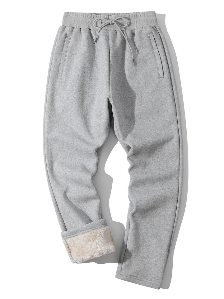 3 Pieces Teddy Lined Straight Leg Pants