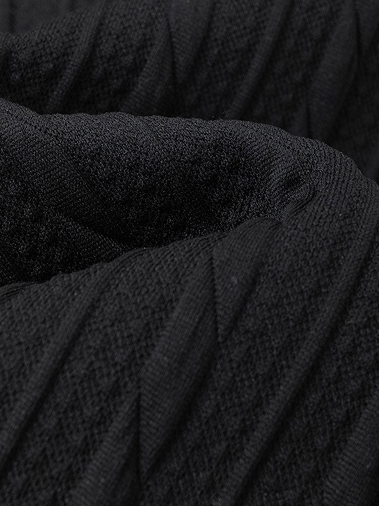 Relax Fit Twist Jacquard Crew Neck Sweatshirt & Twisted Jacquard Straight Leg Pants