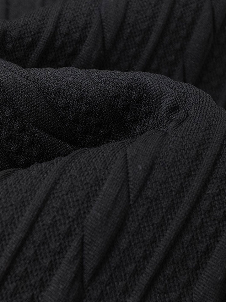 Twisted Jacquard Straight Leg Pants