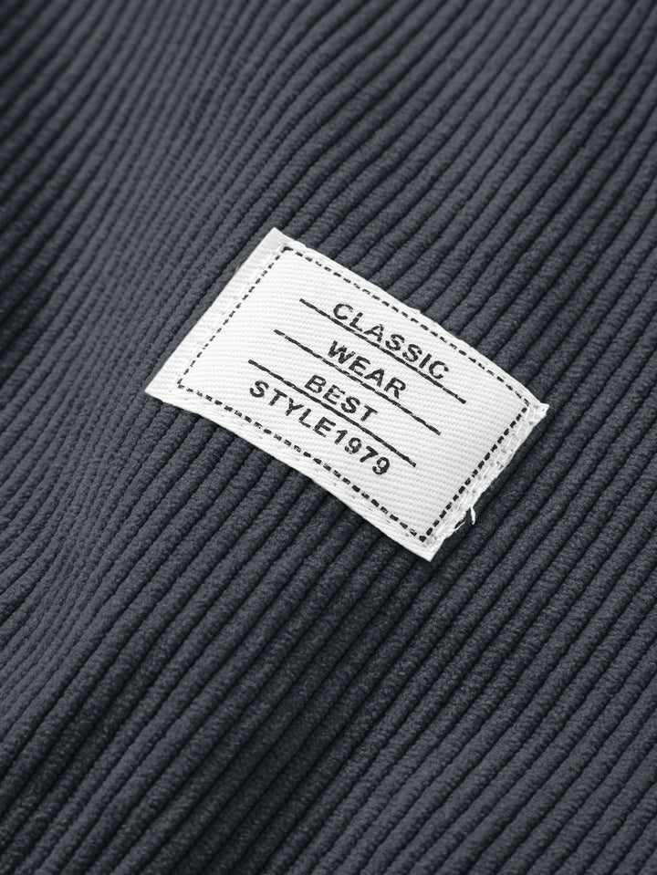 2 In 1 Crew Neck Stretch Corduroy Sweatshirt & Straight Leg Corduroy Pants