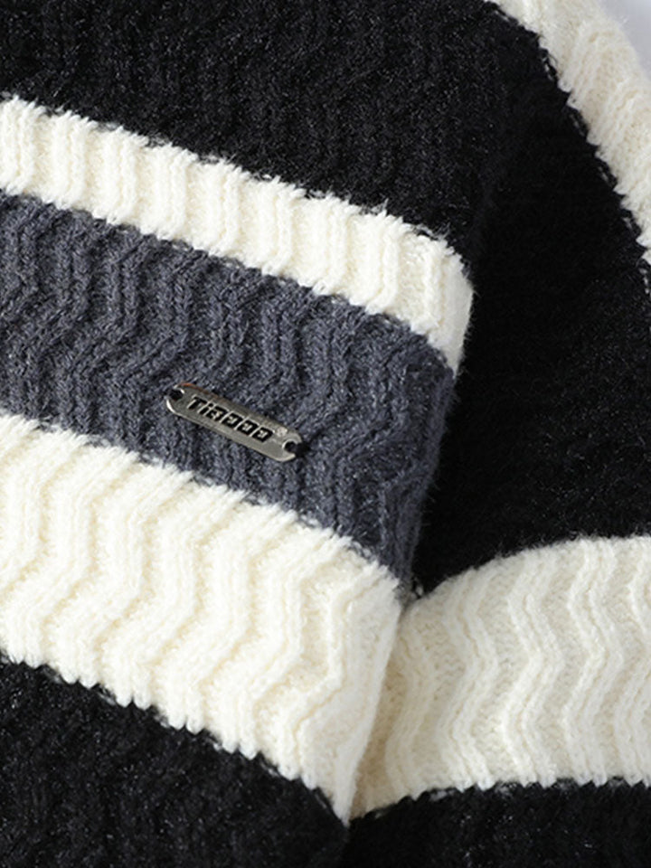 Striped Crew Neck Sweater