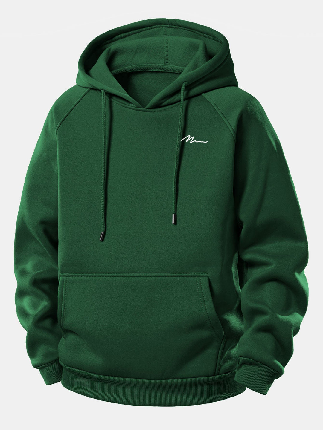 Men Print Drawstring Hoodie