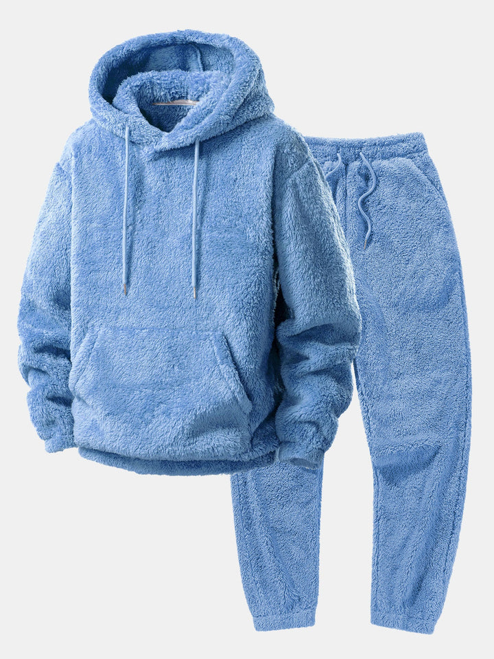 Basic Teddy Hoodie & Teddy Jogger Pants