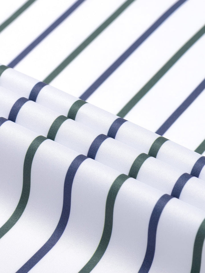 Long Sleeve Stripe Button Up Shirt