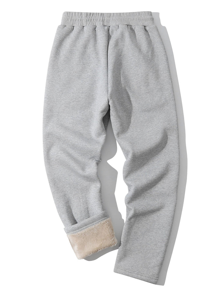 3 Pieces Teddy Lined Straight Leg Pants