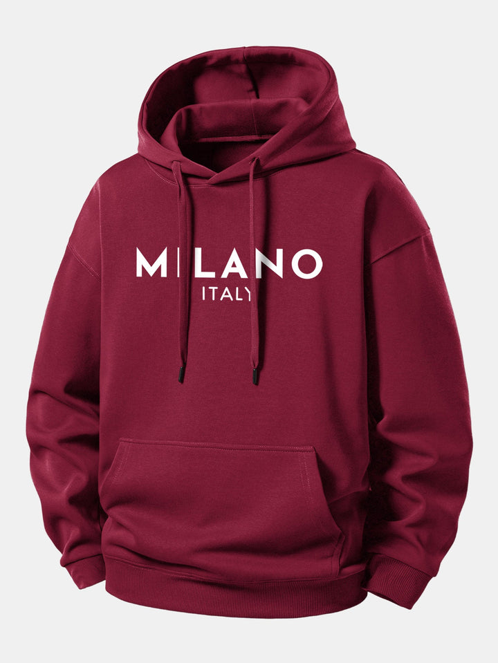 Milano Print Relax Fit Hoodie