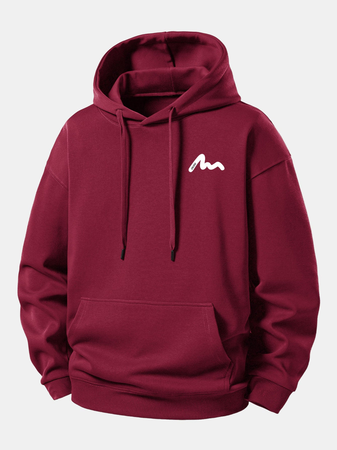 Letter Print Relax Fit Hoodie