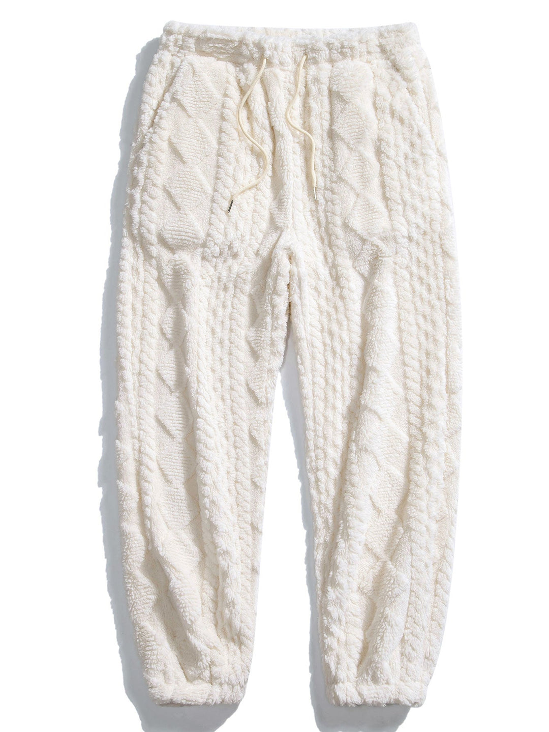 Geometry Jacquard Teddy Hoodie & Jogger Pants