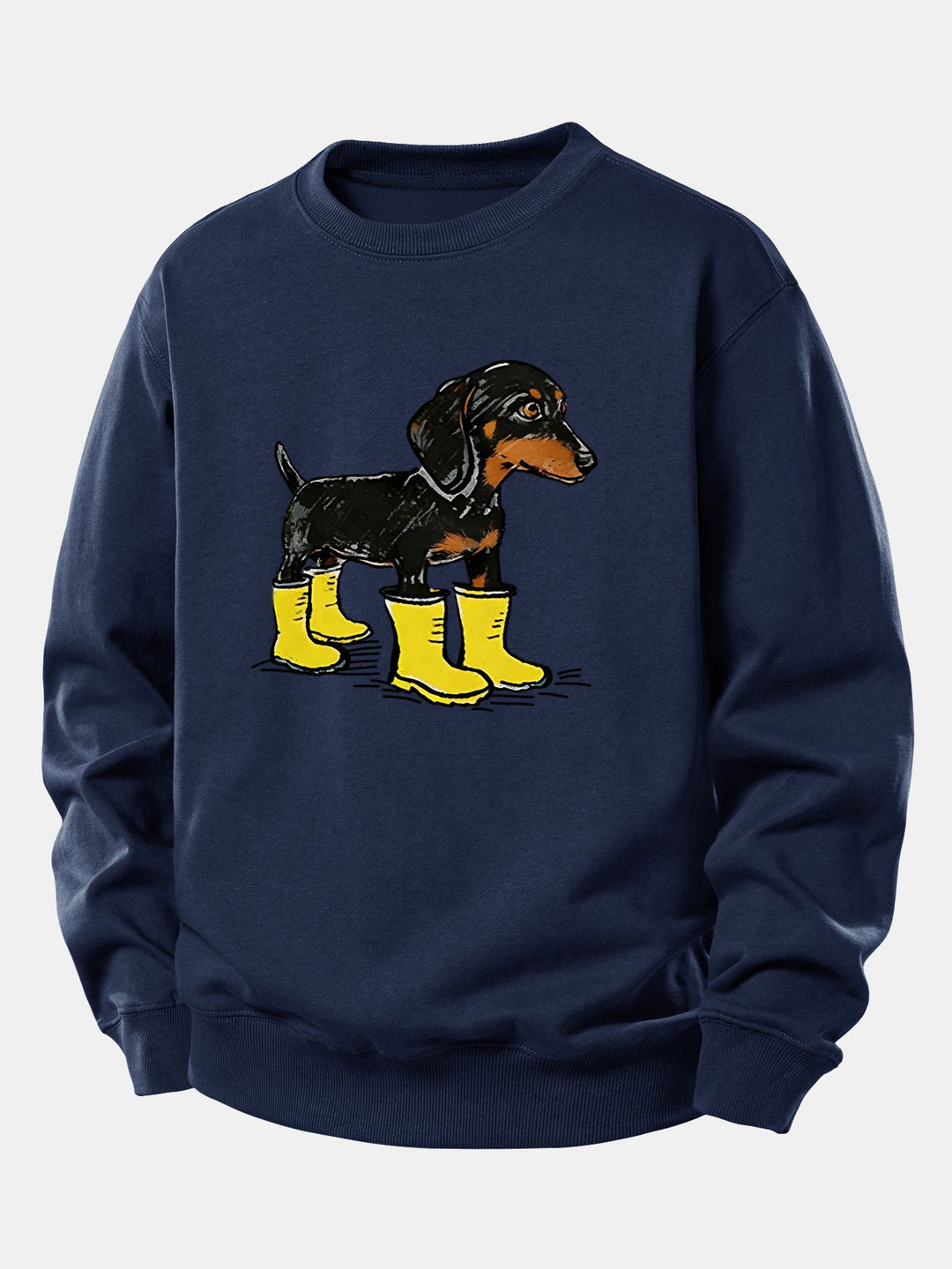 Boots Dachshund Print Relax Fit Sweatshirt