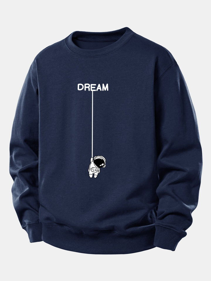 Dream Astronaut Print Relax Fit Sweatshirt