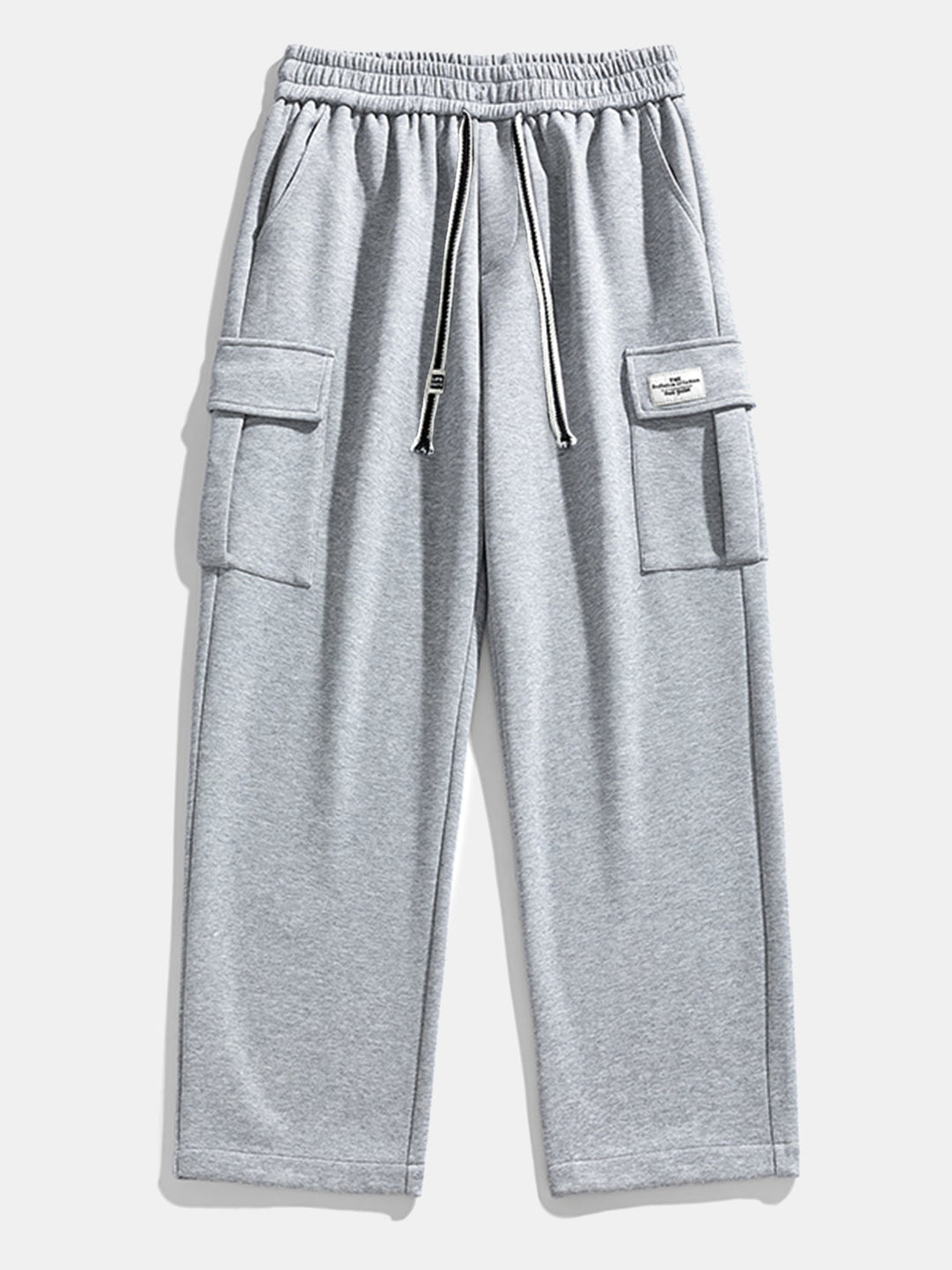 Camiseta Waffle 2 em 1 de Manga Longa com Caimento Relaxado & Calças Cargo de Jersey com Pernas Retas e Caimento Relaxado