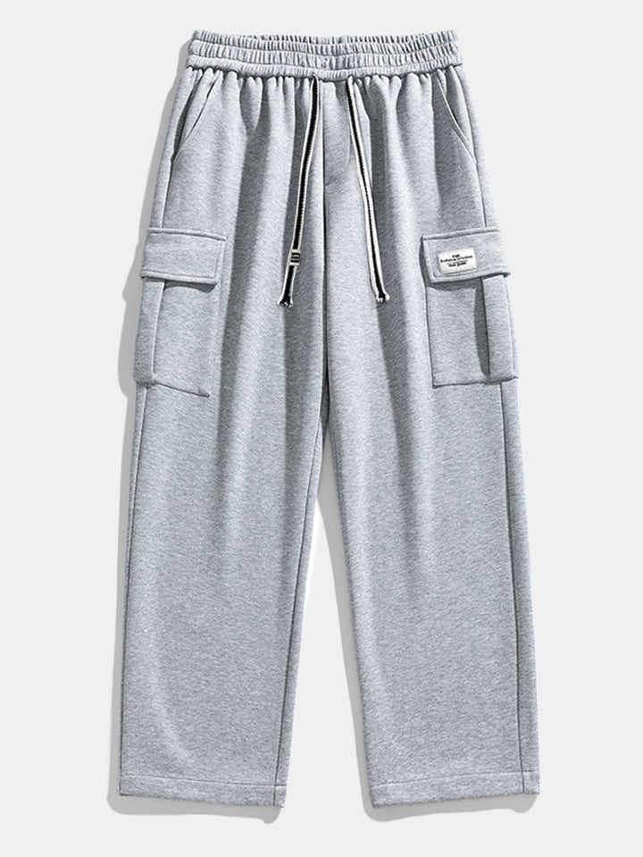 Camiseta Waffle 2 em 1 de Manga Longa com Caimento Relaxado & Calças Cargo de Jersey com Pernas Retas e Caimento Relaxado