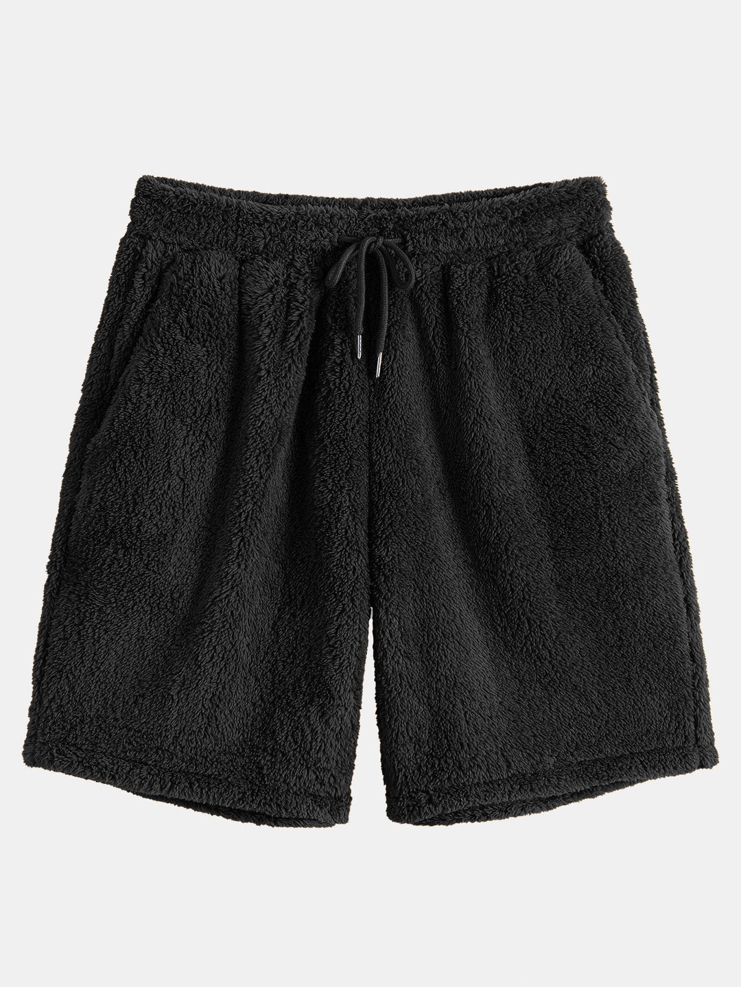 Basic Teddy Hoodie & Teddy Drawstring Shorts