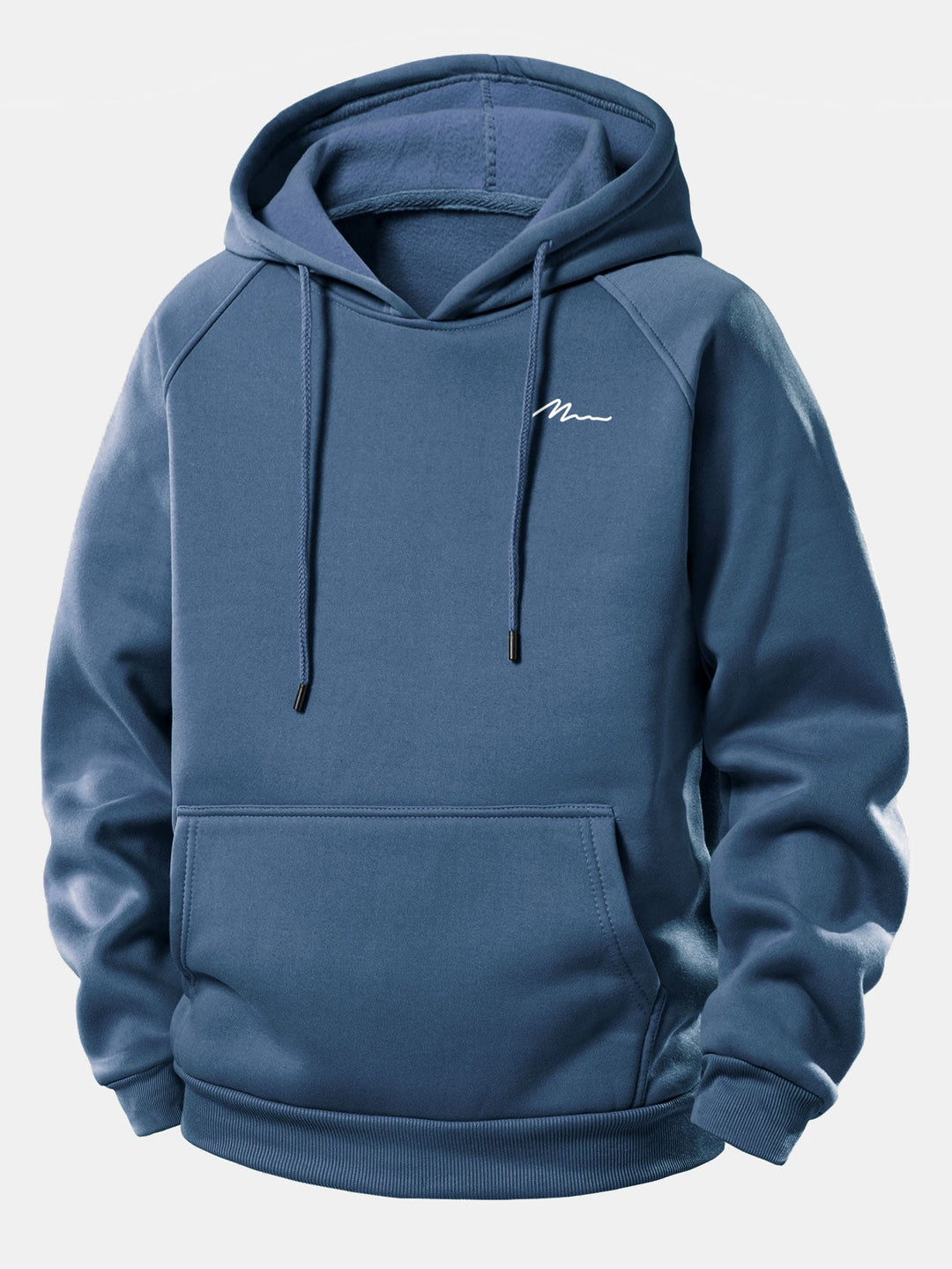 Men Print Drawstring Hoodie