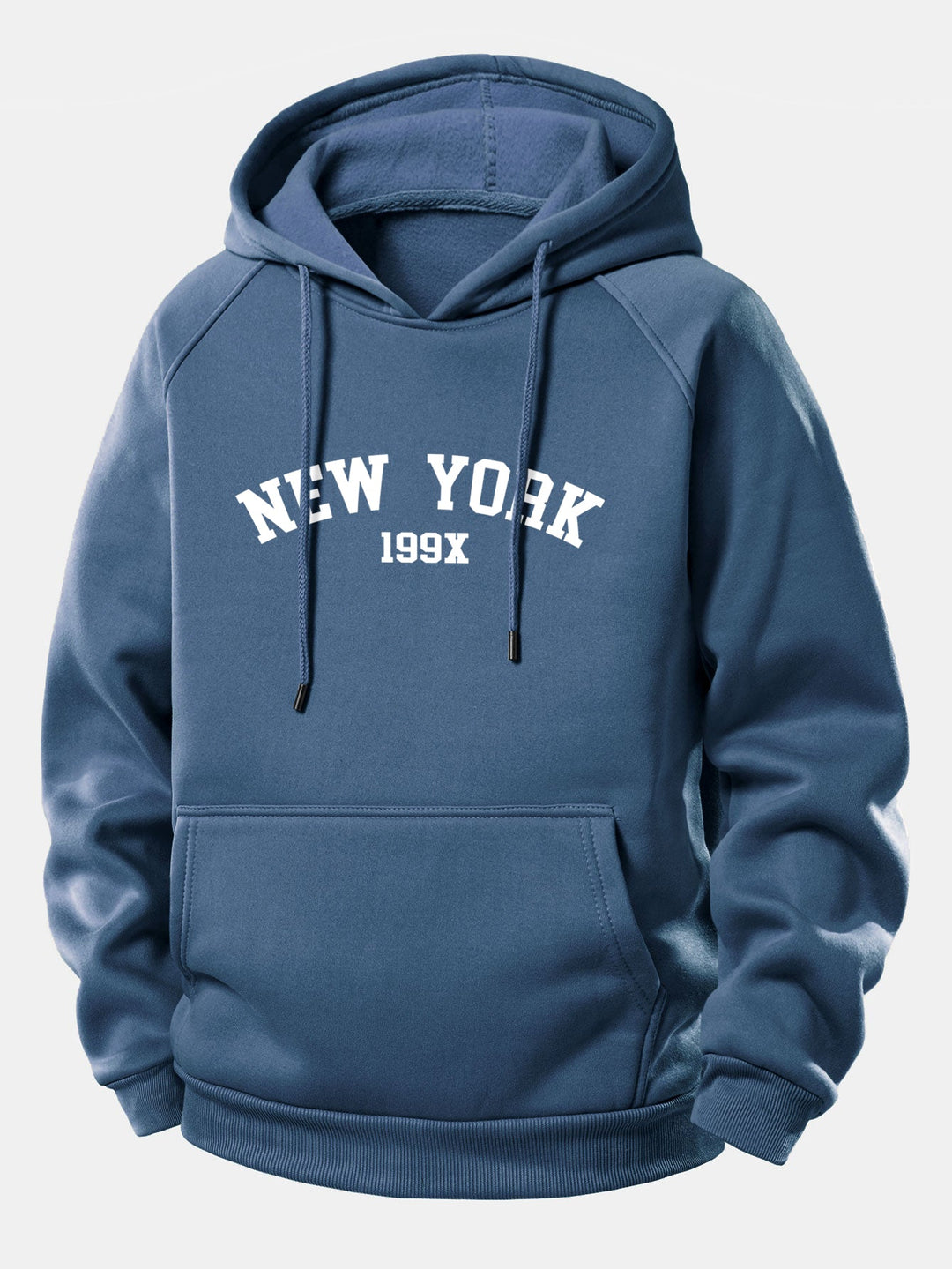 New York Print Drawstring Hoodie