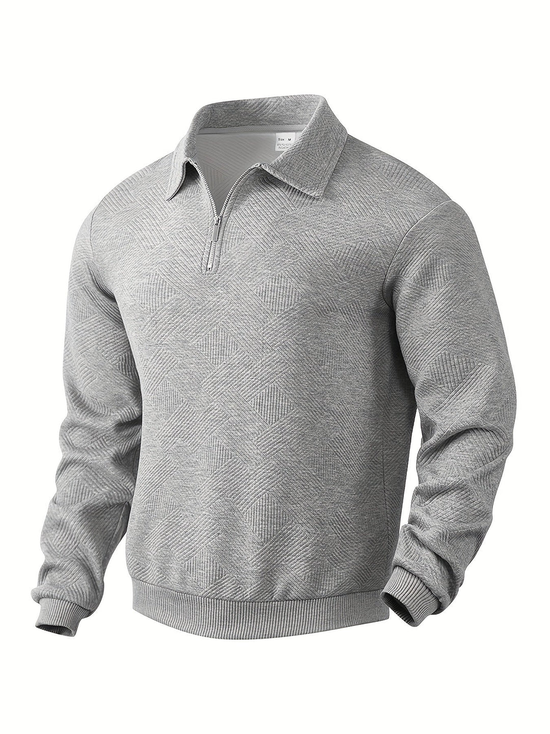 Elite™ - Vintage Geometric Design Sweater With Zipper