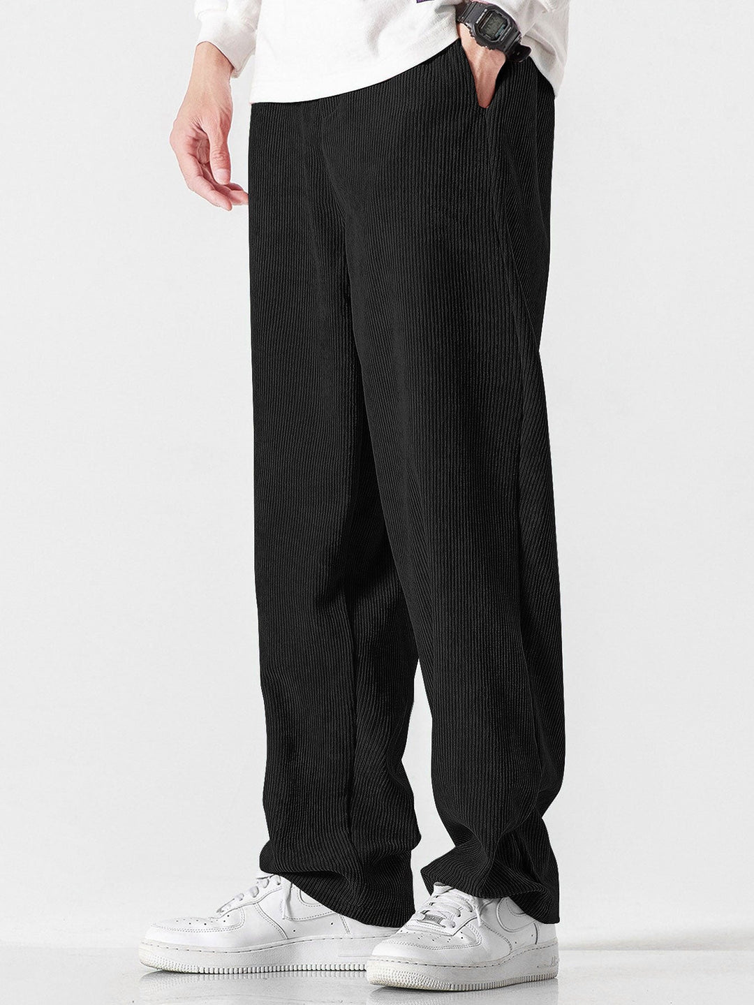 Straight Leg Corduroy Pants