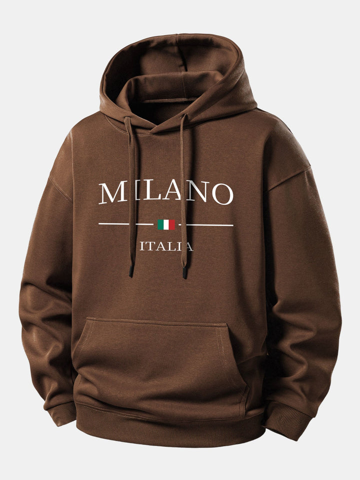 Milano Print Relax Fit Hoodie
