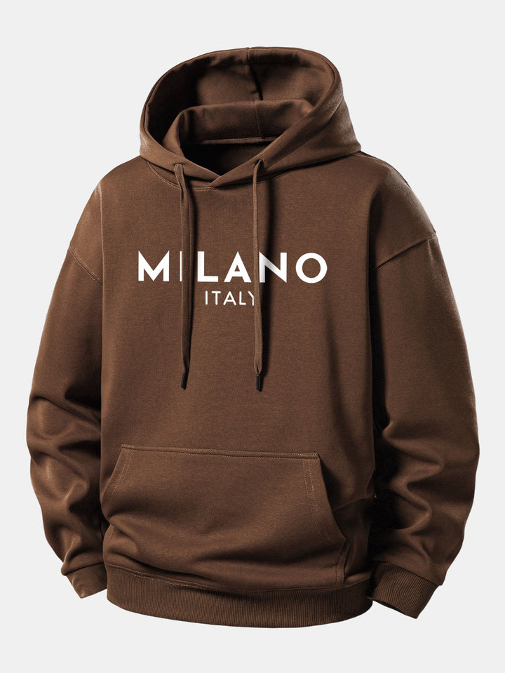 Milano Print Relax Fit Hoodie