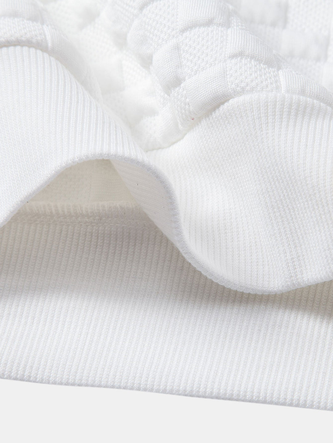 Relax Fit Checkerboard Jacquard Hoodie