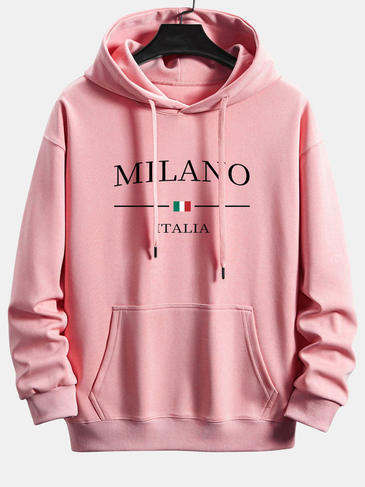 Milano Print Relax Fit Hoodie