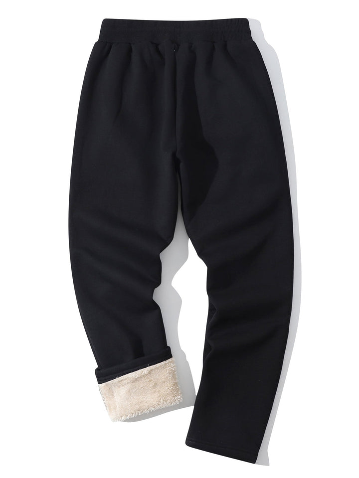 3 Pieces Teddy Lined Straight Leg Pants