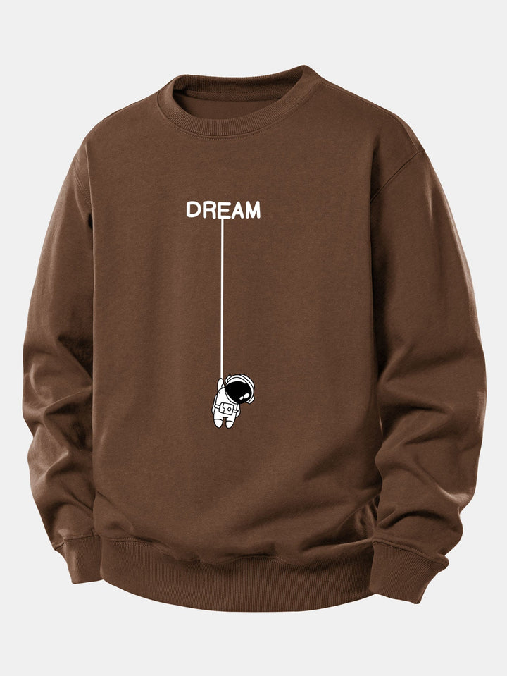 Dream Astronaut Print Relax Fit Sweatshirt