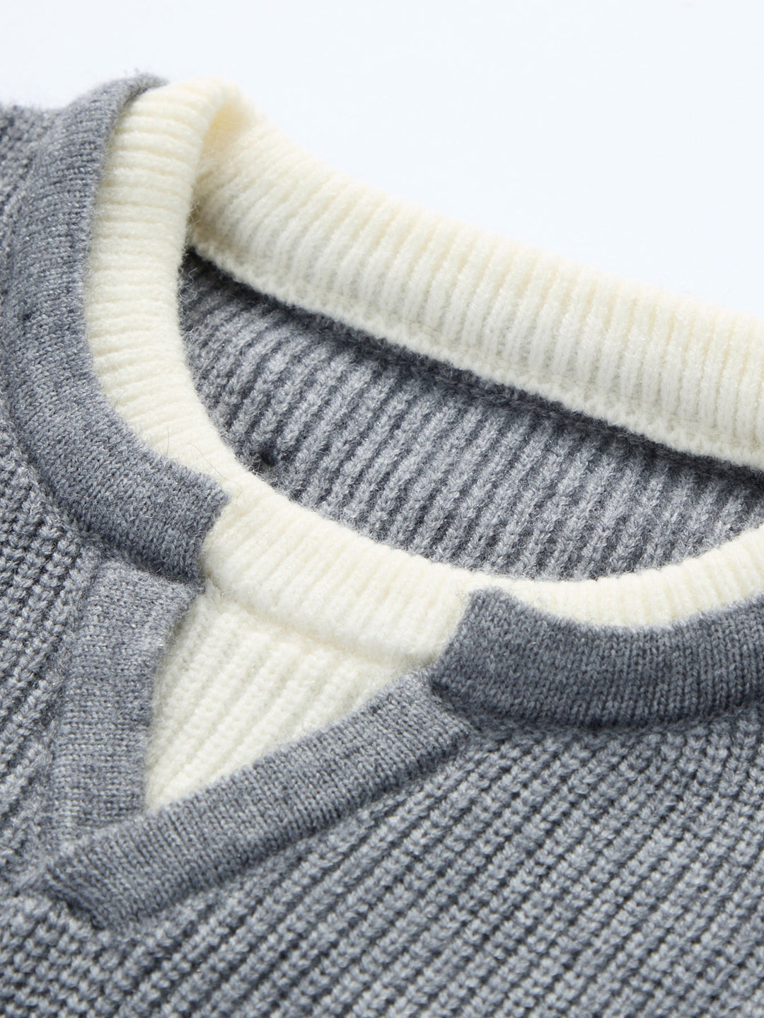 2 In 1 Notched Collar Sweater