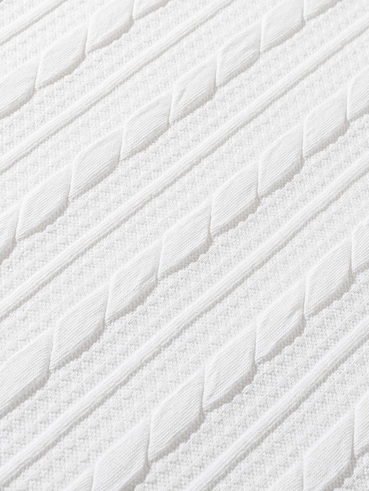 Relax Fit Twist Jacquard Crew Neck Sweatshirt & Twisted Jacquard Straight Leg Pants