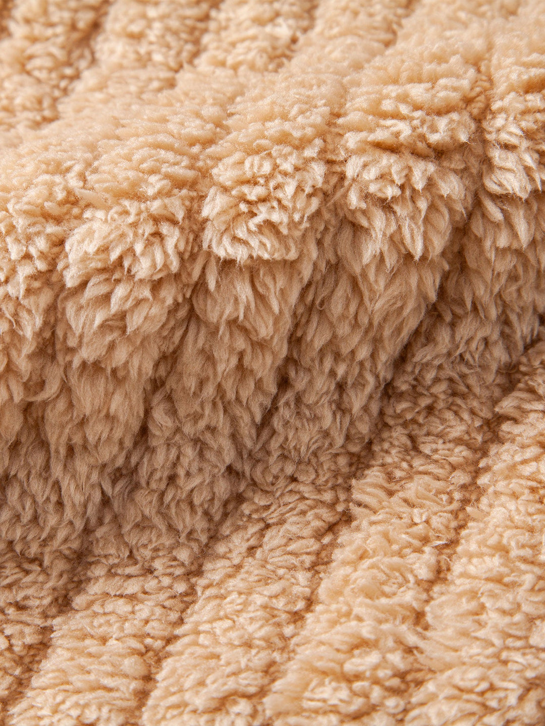 Relax Fit Stripe Kangaroo Pocket Teddy Hoodie & Jogger Pants