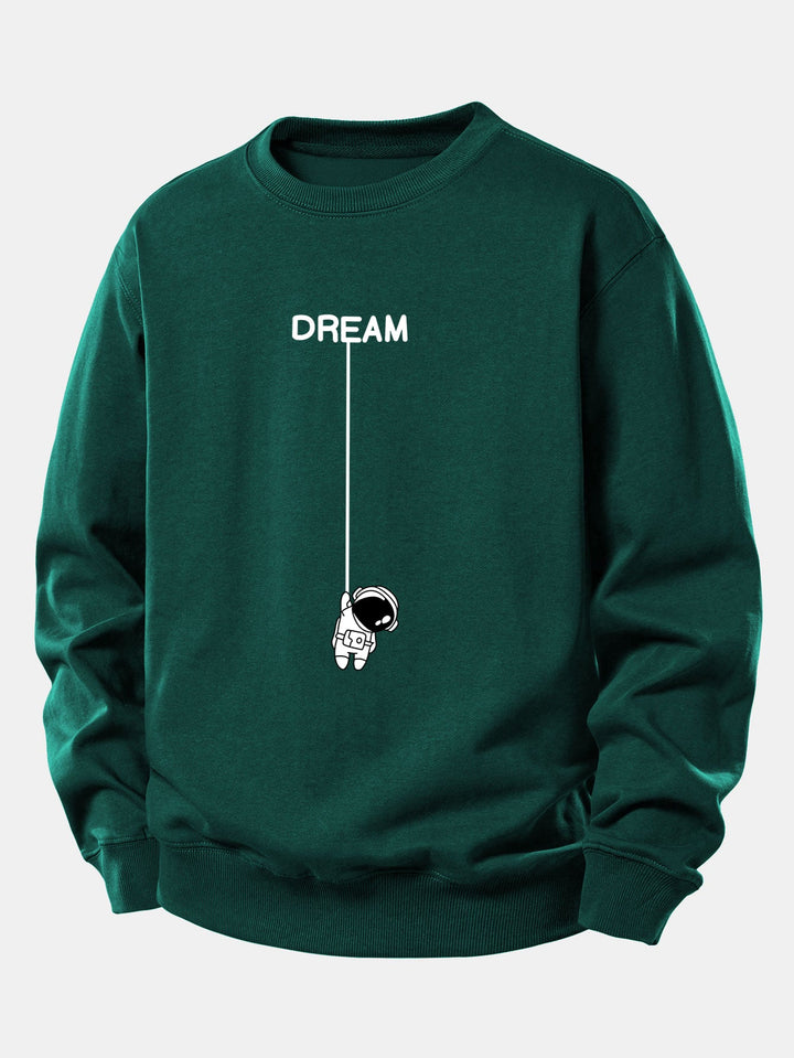 Dream Astronaut Print Relax Fit Sweatshirt