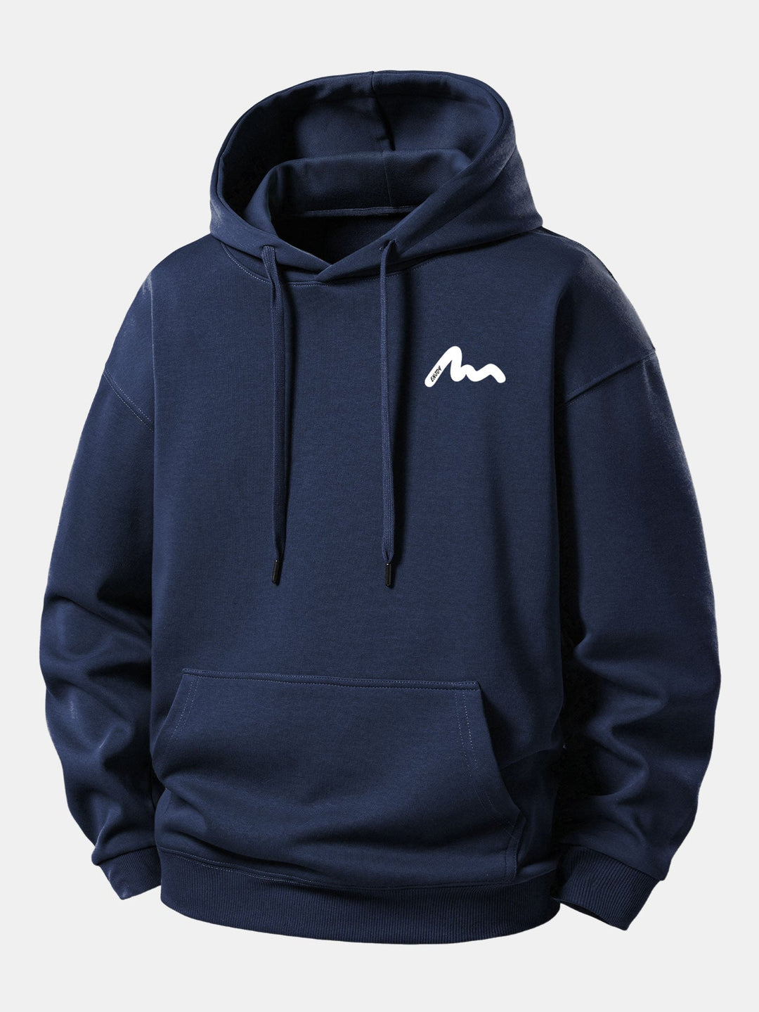 Letter Print Relax Fit Hoodie
