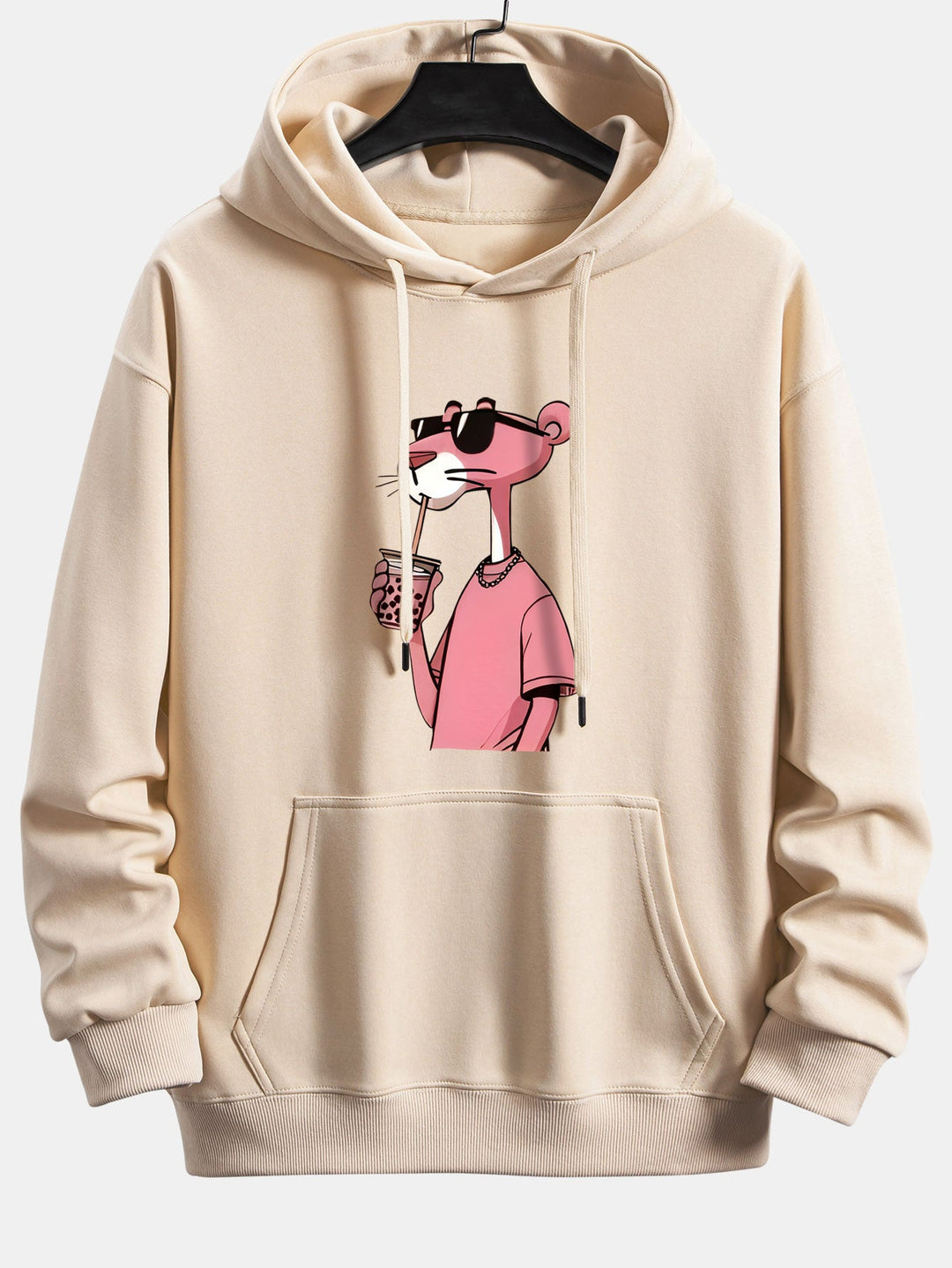 Pink Panther Print Relax Fit Hoodie