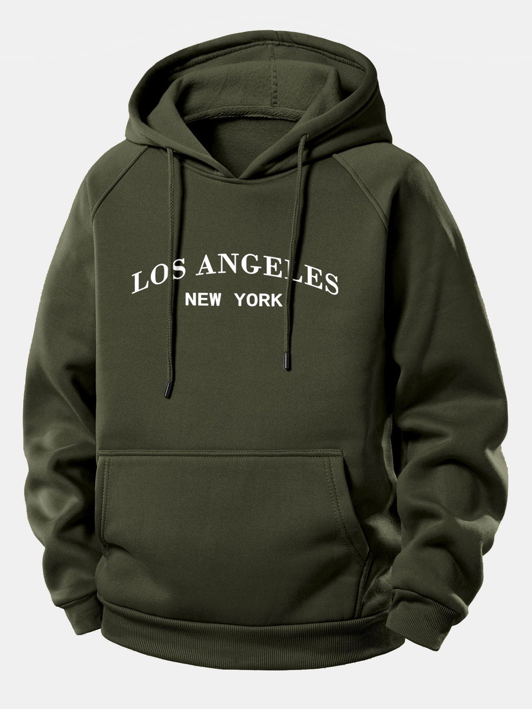 Los Angeles Print Drawstring Hoodie