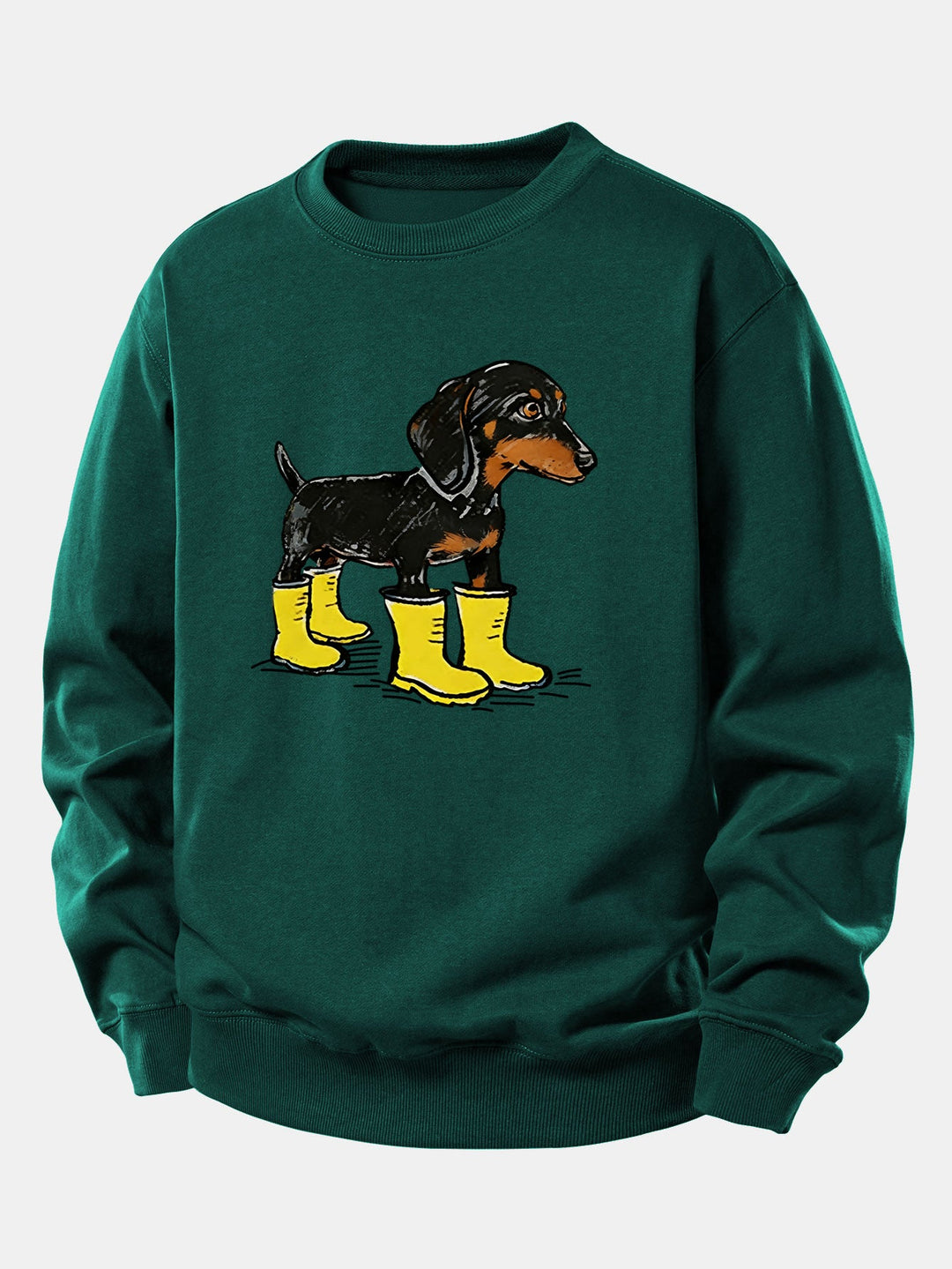 Boots Dachshund Print Relax Fit Sweatshirt