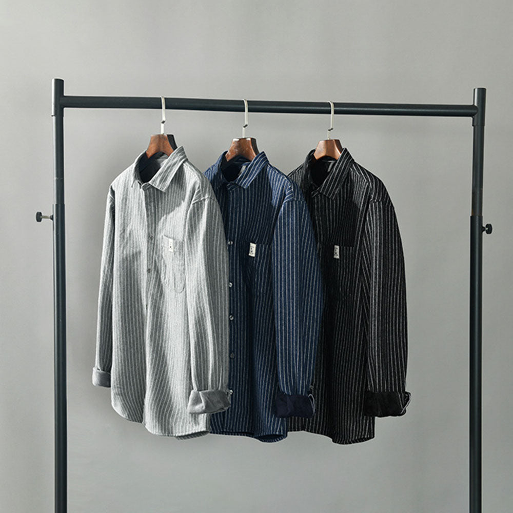 Peter™ Stripe Fleece Overshirt