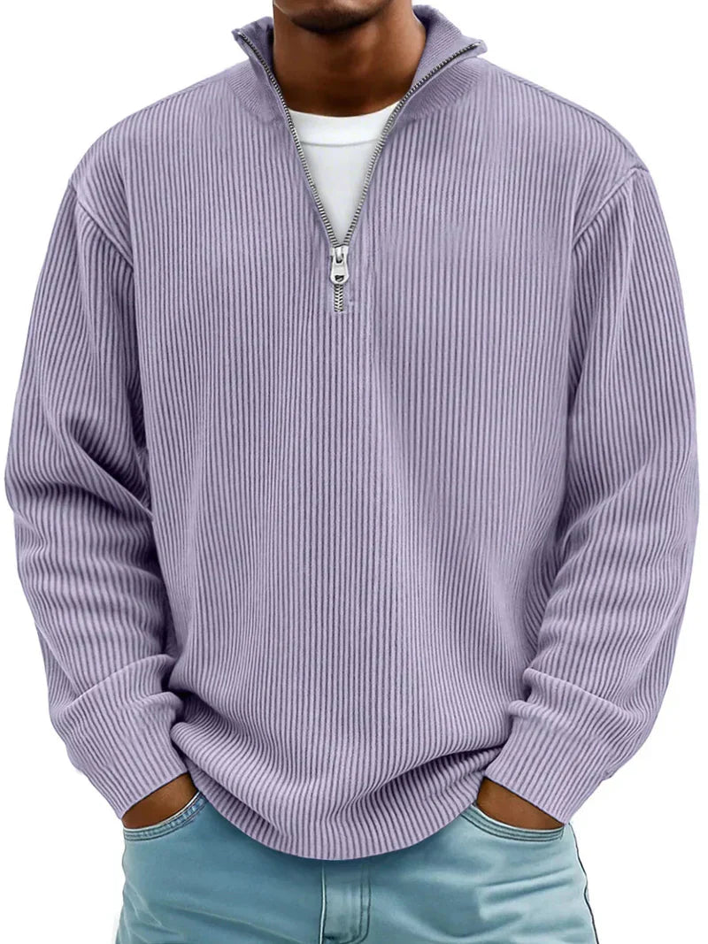 Arno Ribbed Half-Zip