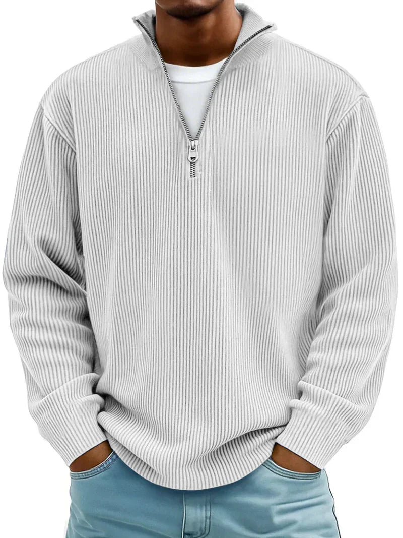 Arno Ribbed Half-Zip