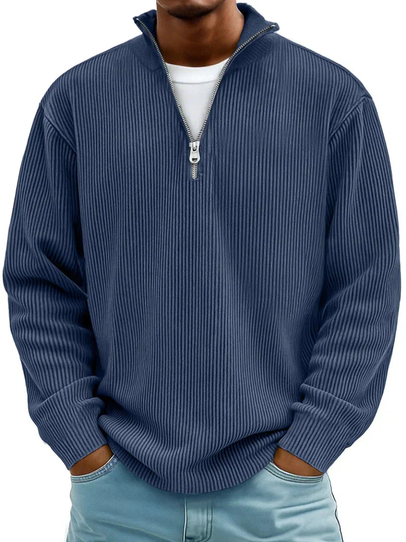Arno Ribbed Half-Zip